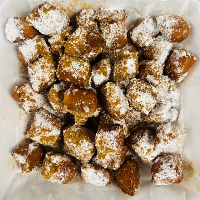 Fried Dough With Cinnamon & Sugar.