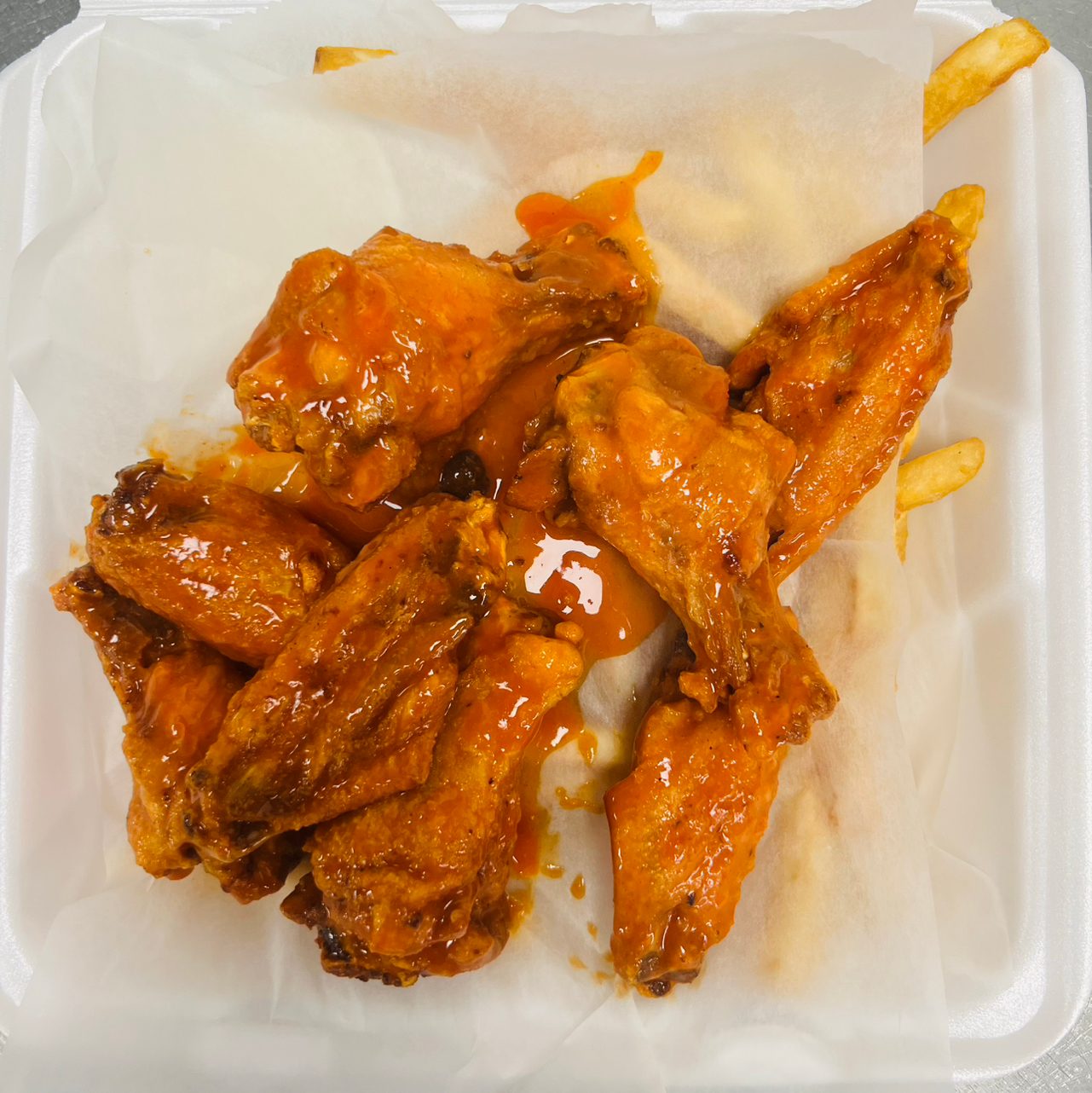 Buffalo Wings Dinner.