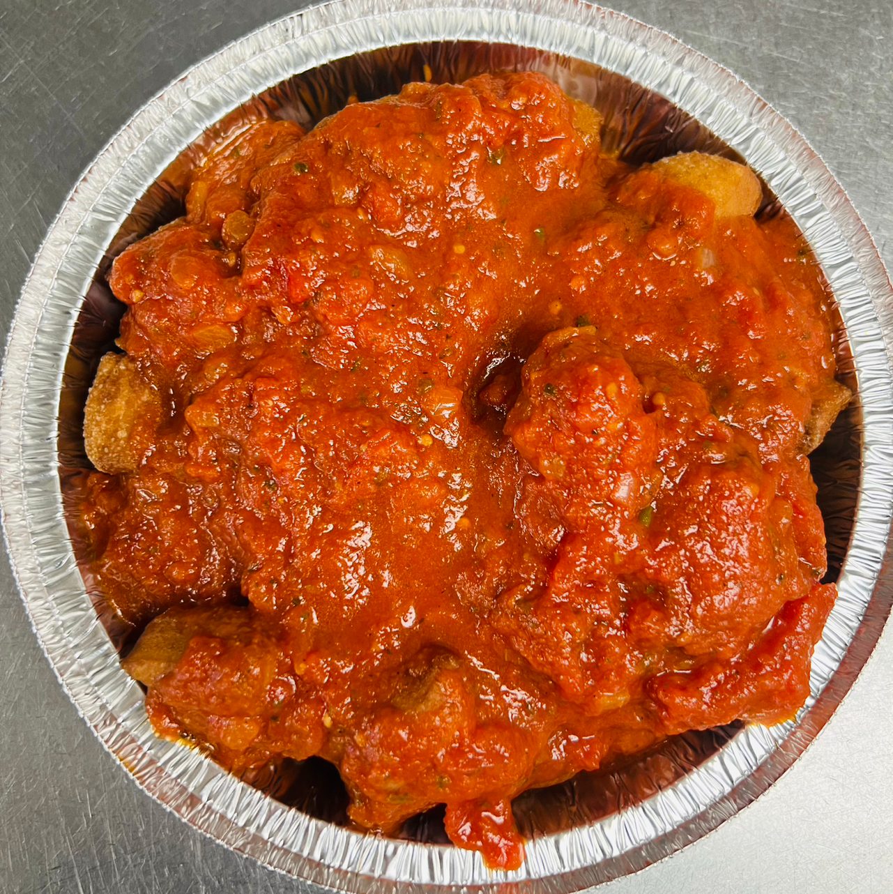 Fried Dough With Sauce.