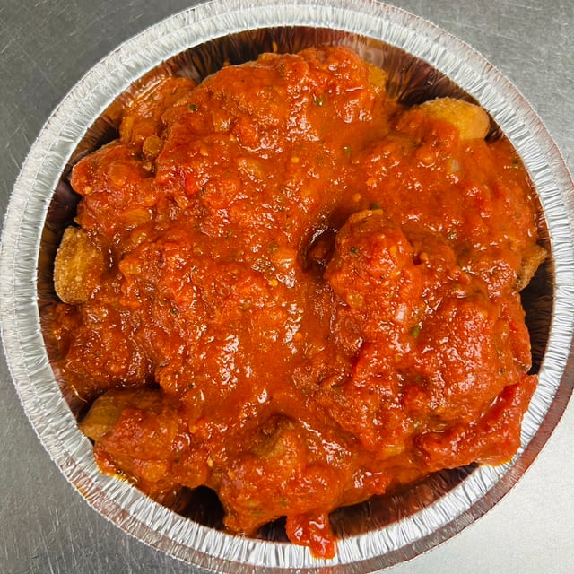 Fried Dough With Sauce.
