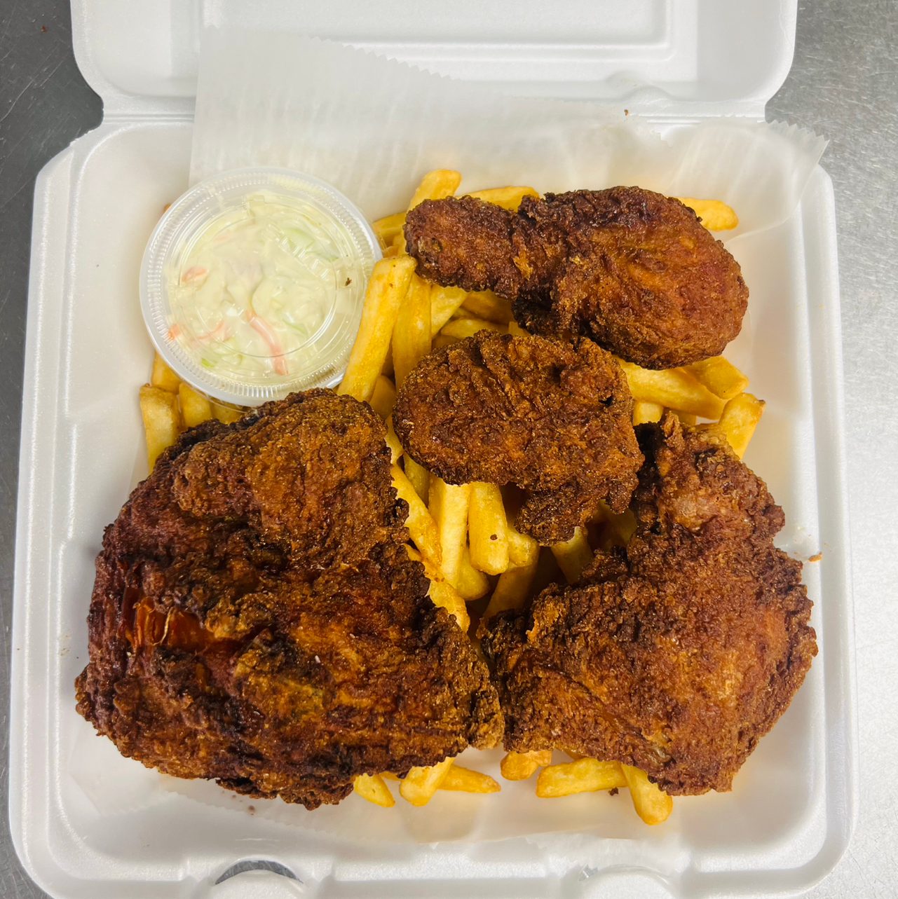 4 Pc Fried Chicken.