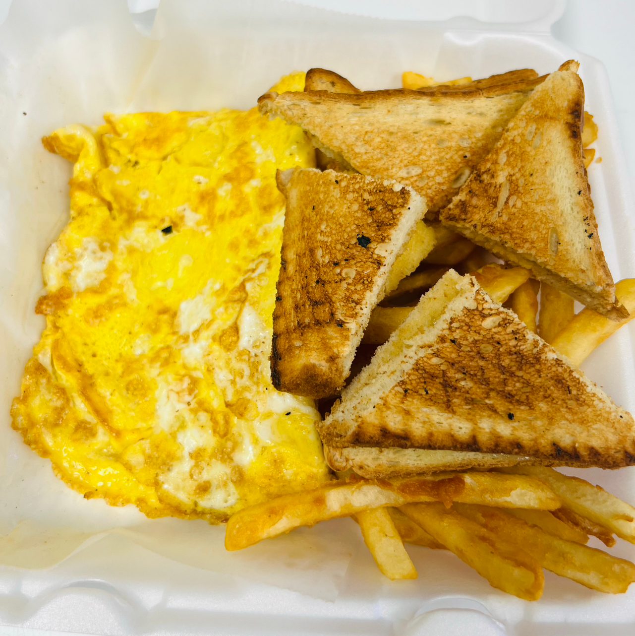 Onion & Cheese Omelette.