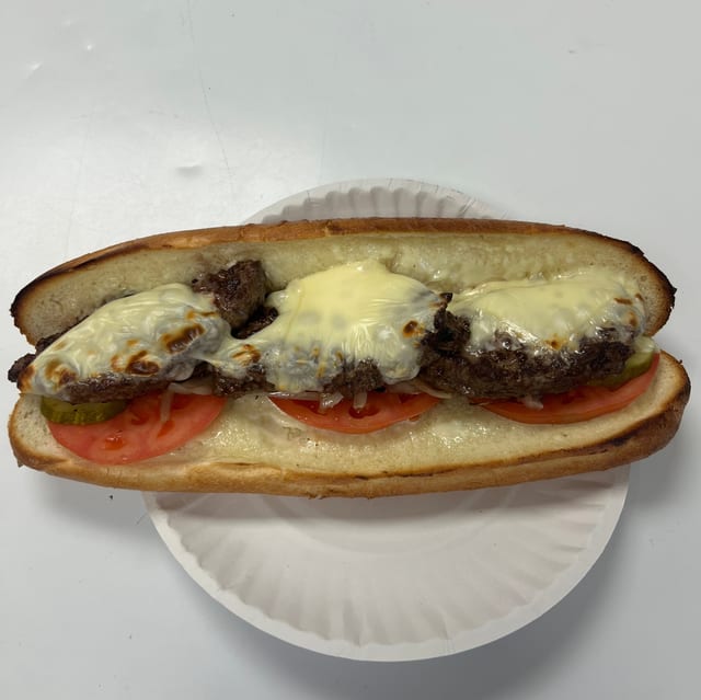 Cheeseburger Gourmet Grinder.
