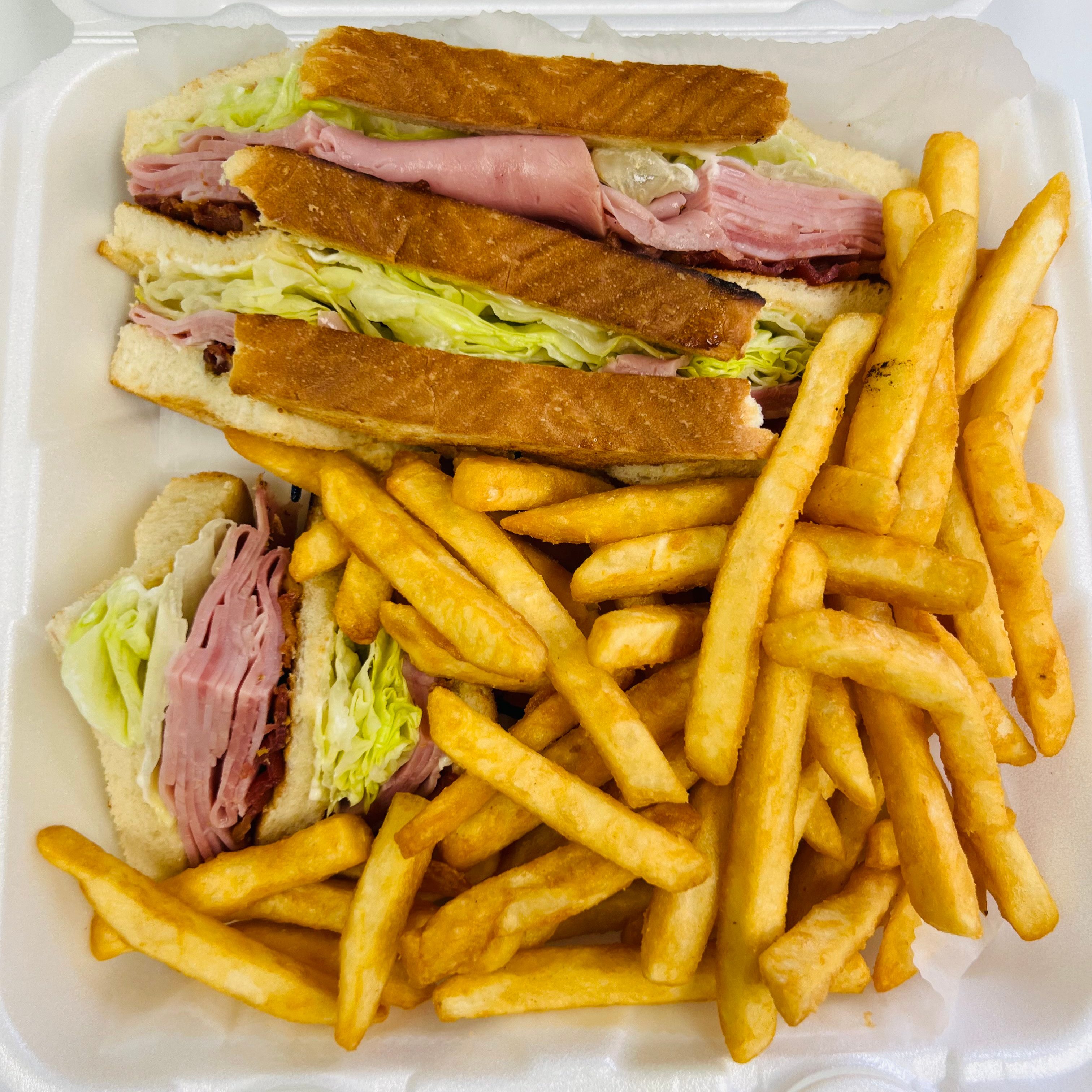 Ham Club Sandwich.