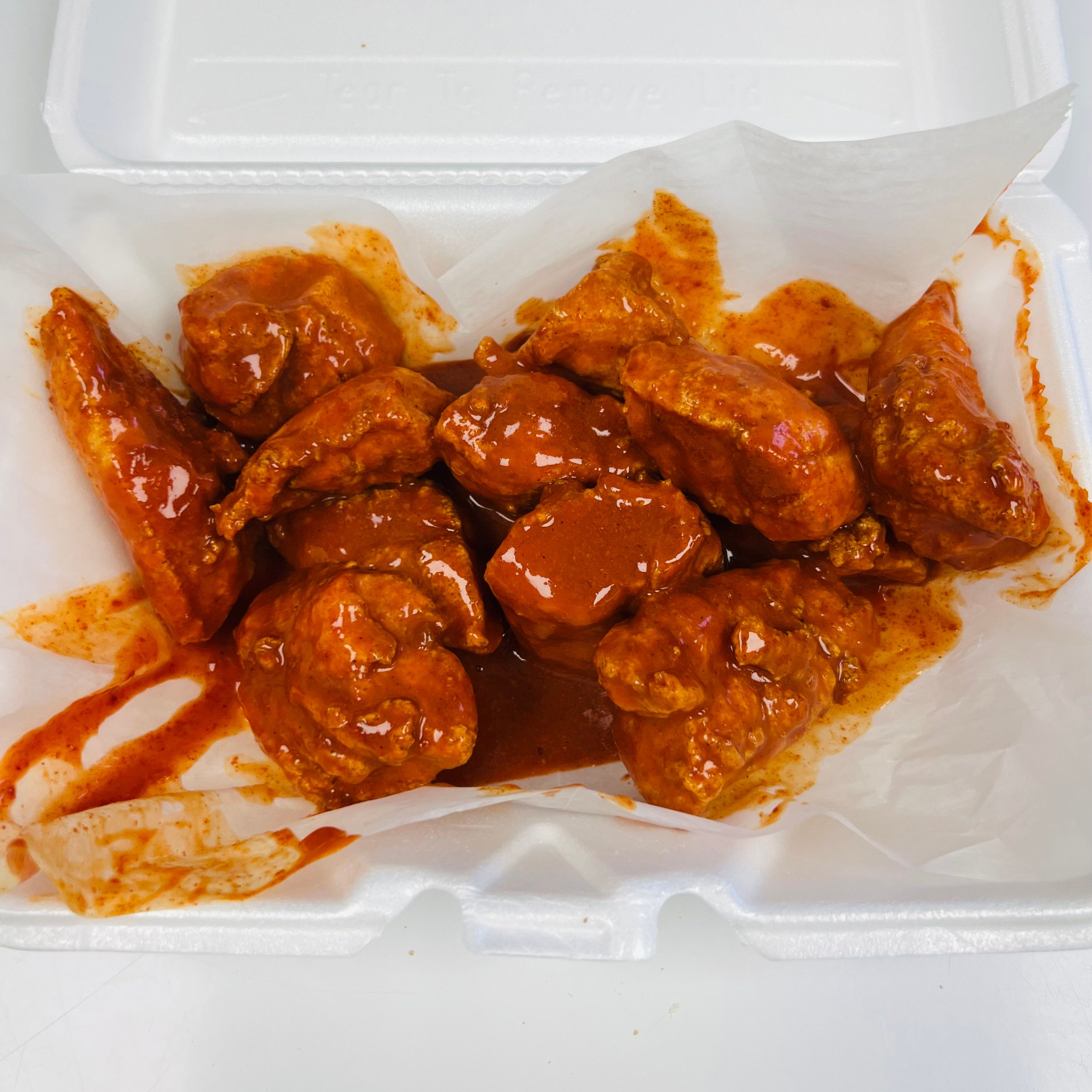 Boneless Buffalo Wings.