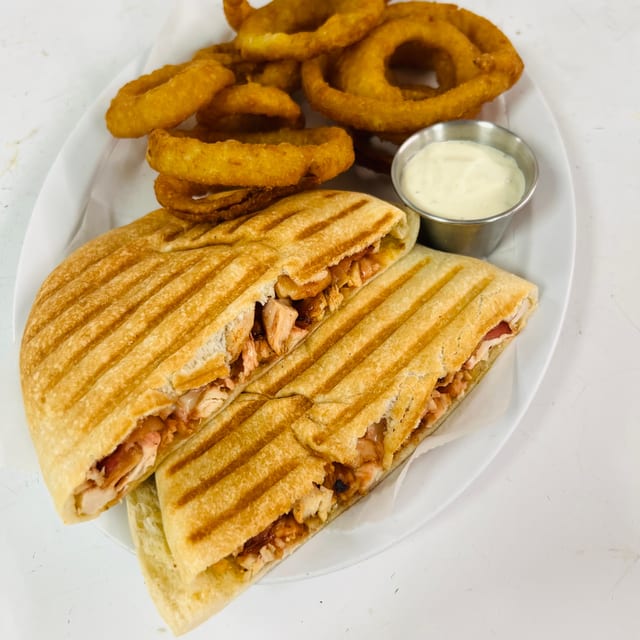 Patriots Chicken Gourmet Pita.