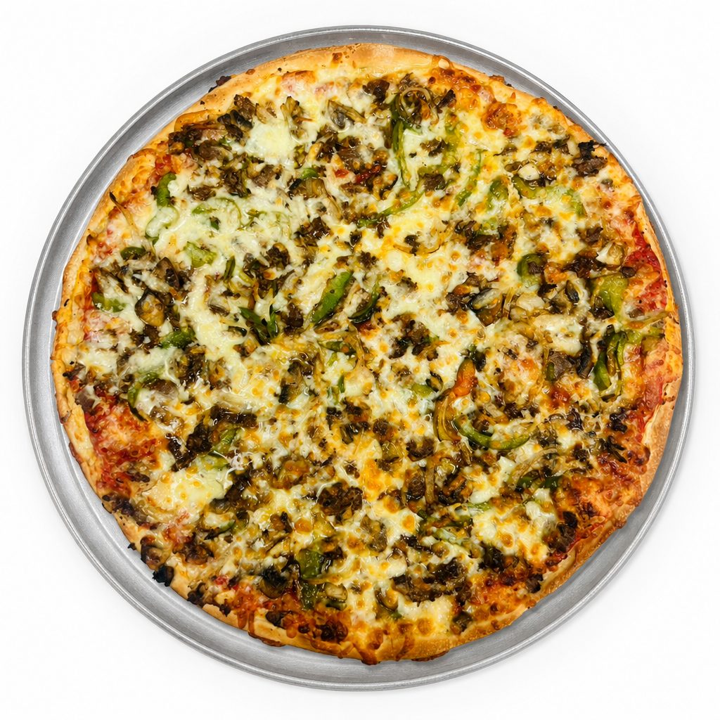 Philly Steak Pizza.
