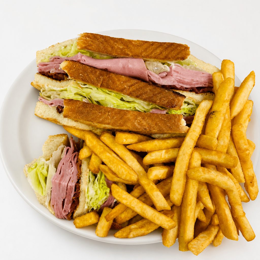 Ham Club Sandwich.