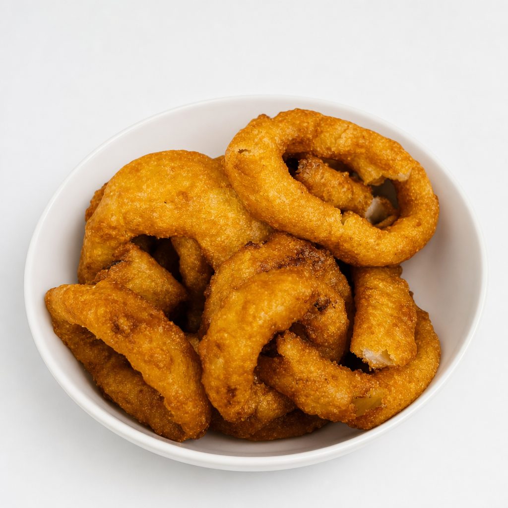 Beer Battered Onion Rings.
