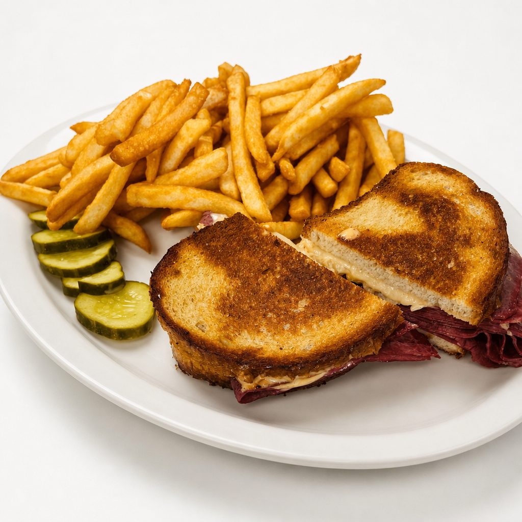 Corn Beef Melt Rye.