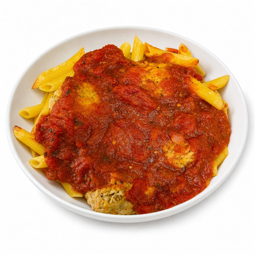 Pasta with Meatballs & Sausage.