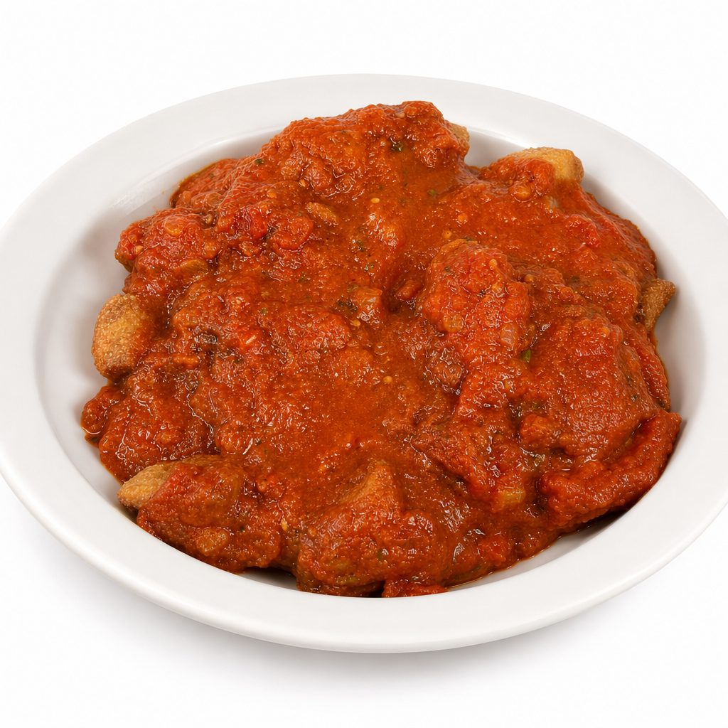Fried Dough With Sauce.