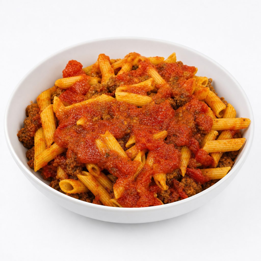 Pasta with Meat Sauce.