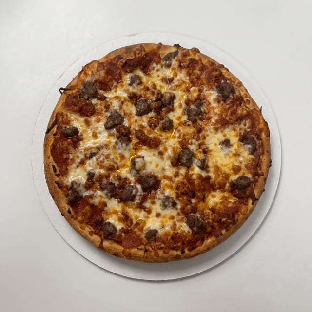 Three Toppings Pizza.