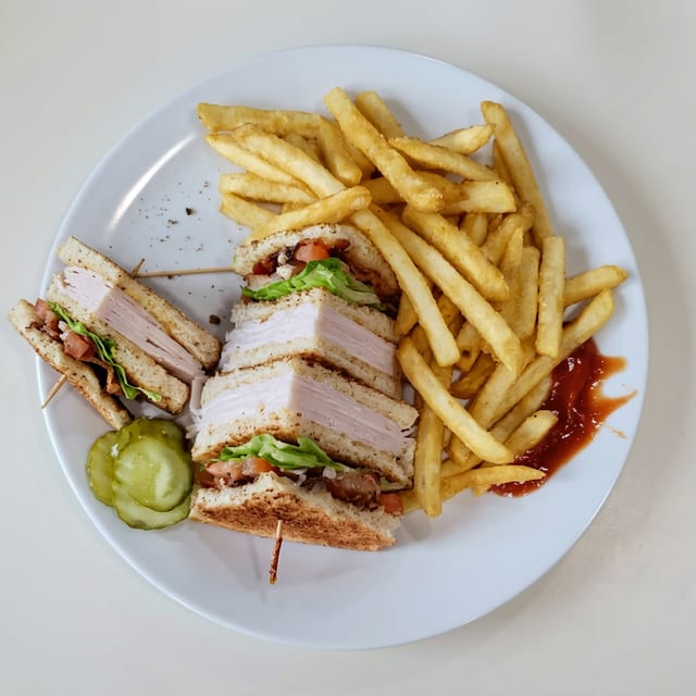 Turkey Club Sandwich.