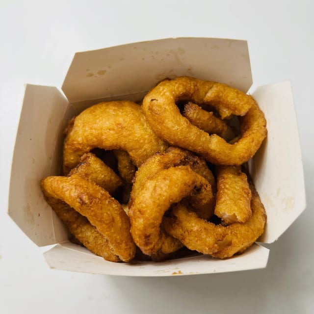 Beer Battered Onion Rings.