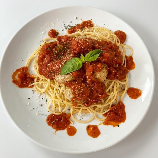 Pasta with Meatballs.