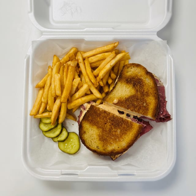 Corn Beef Melt Rye.