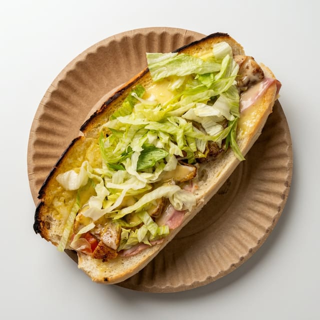 Chicken Cordon Bleu Gourmet Grinder.