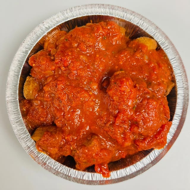 Fried Dough With Sauce.